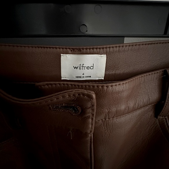 Aritzia Wilfred Melina pant in Cognac, cropped - Picture 4 of 4